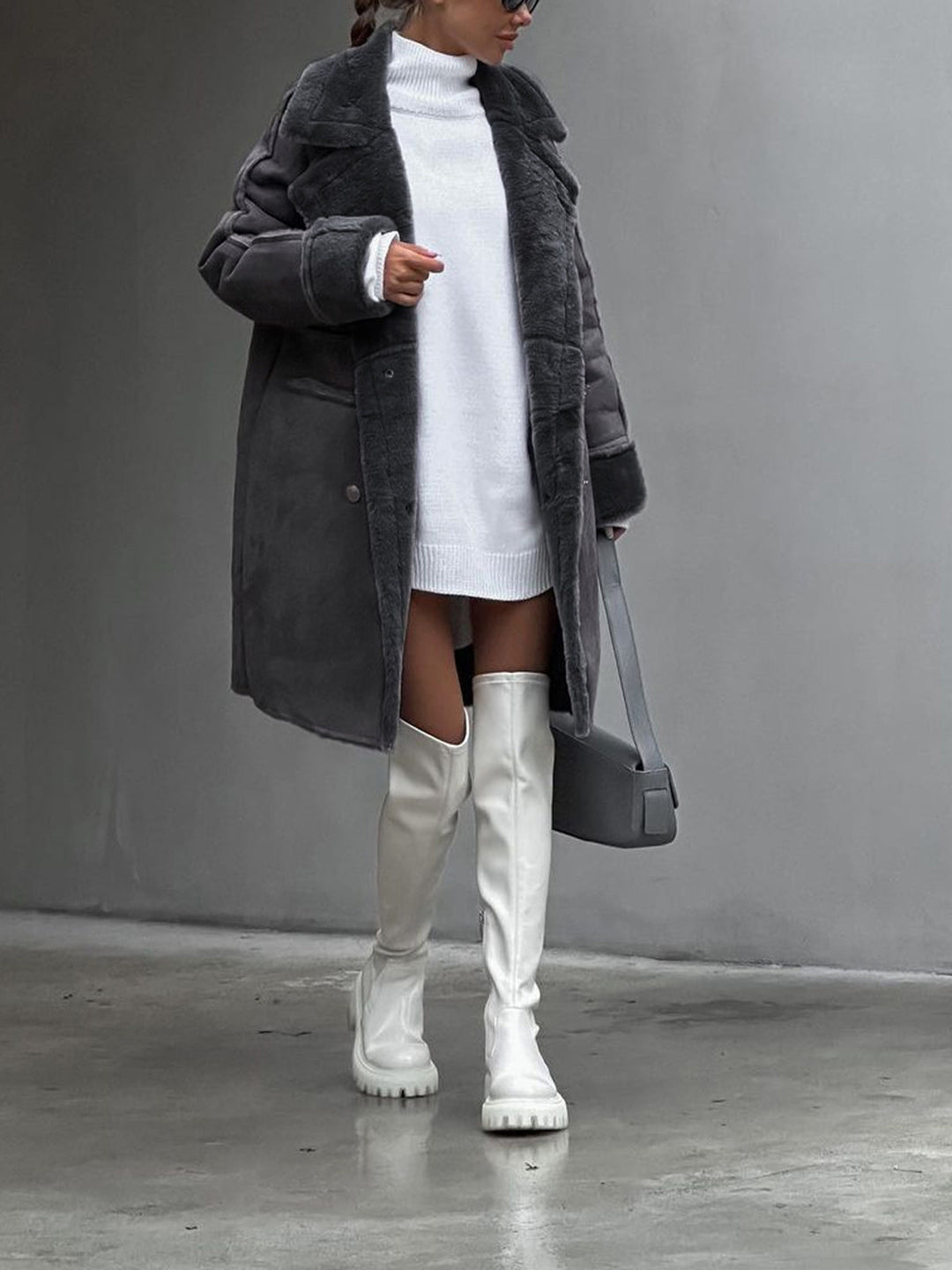 EB | Maxijacke aus Wildleder