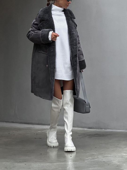 EB | Maxijacke aus Wildleder