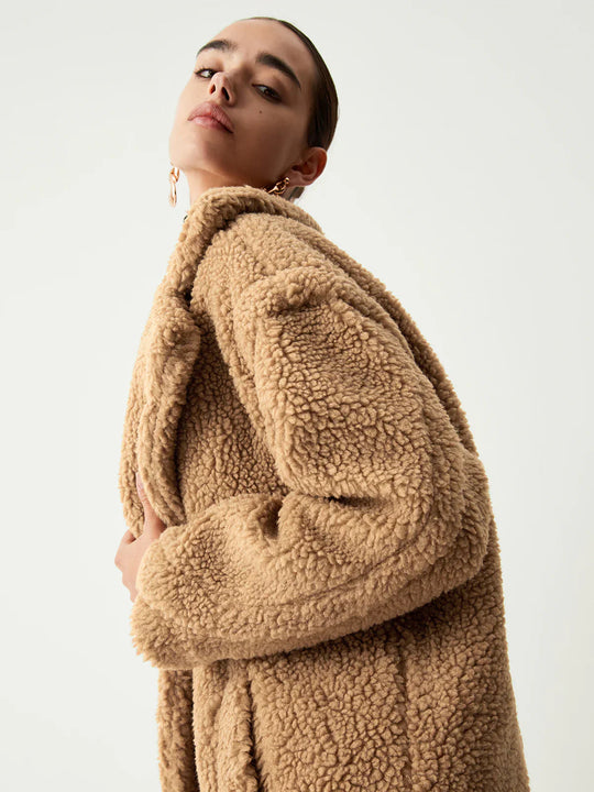EB | Doppelte Taschen Flurry Longline Fleecejacke