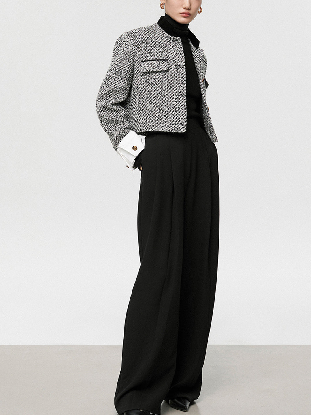 EB | Boucle Crop Blazer