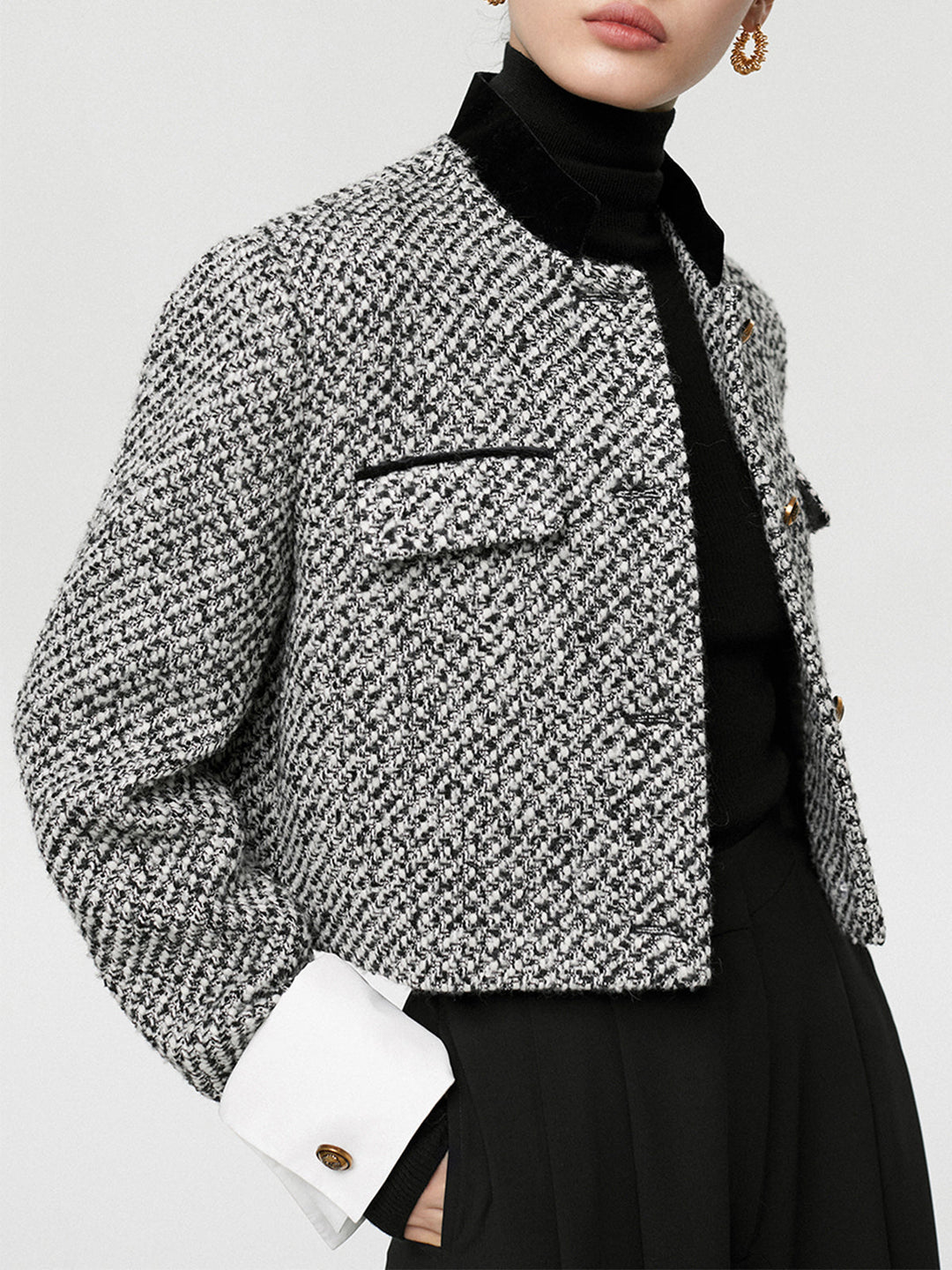 EB | Boucle Crop Blazer