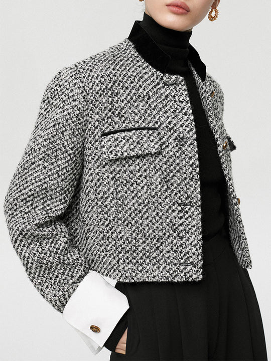 EB | Boucle Crop Blazer