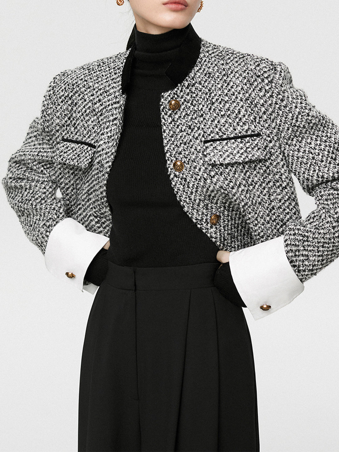 EB | Boucle Crop Blazer