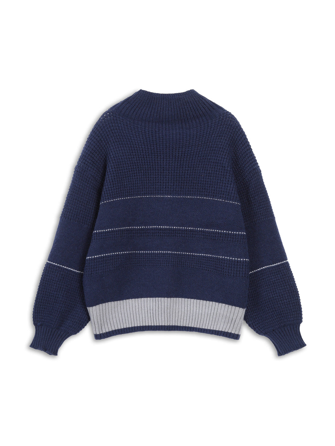 EB | Gestickter Pullover mit Knöpfen Baumwolle Klassisch und Komfortabel