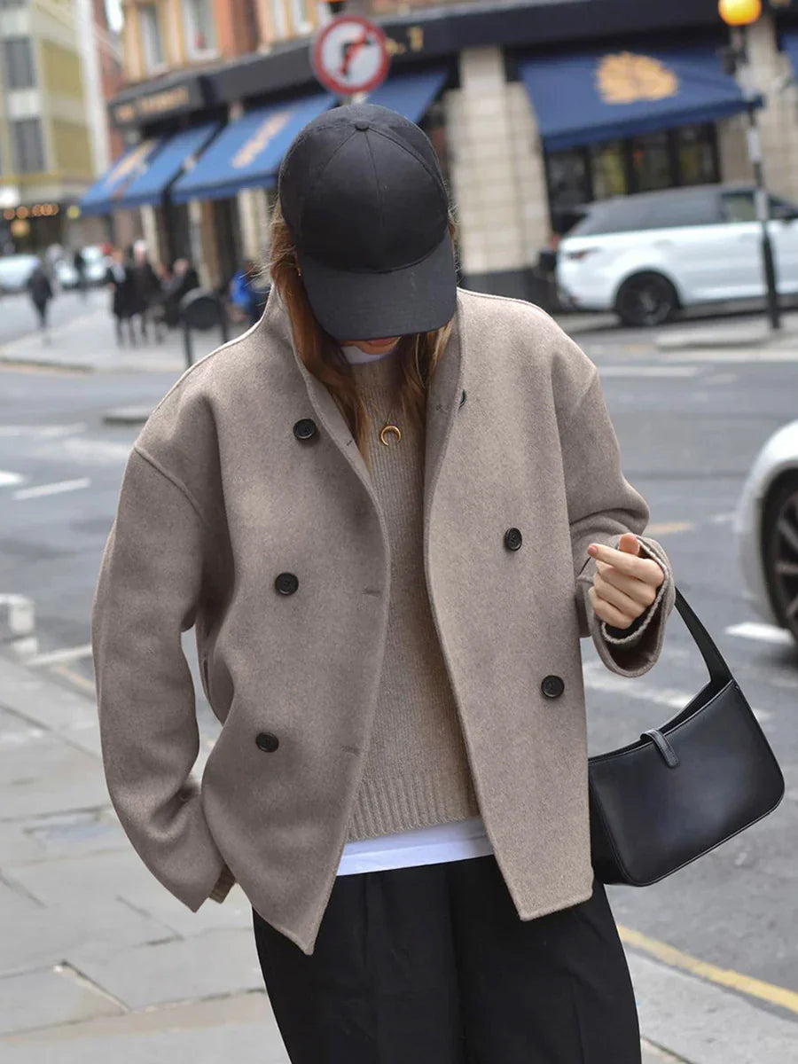 EB | Stil Oversized Button-Down Jacke