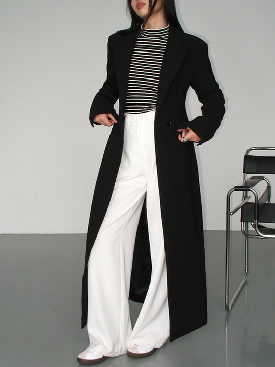 EB | schwarze Trenchcoat - elegante Damenoberbekleidung