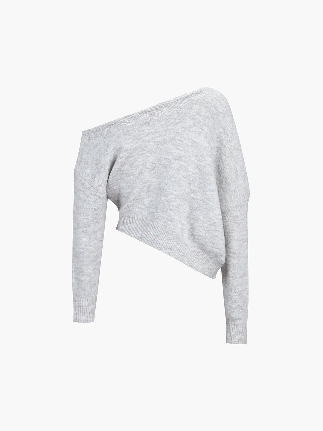 EB | Off-shoulder Strickpullover Weiche Wollmischung Zertifizierte Eleganz