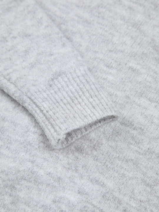 EB | Off-shoulder Strickpullover Weiche Wollmischung Zertifizierte Eleganz