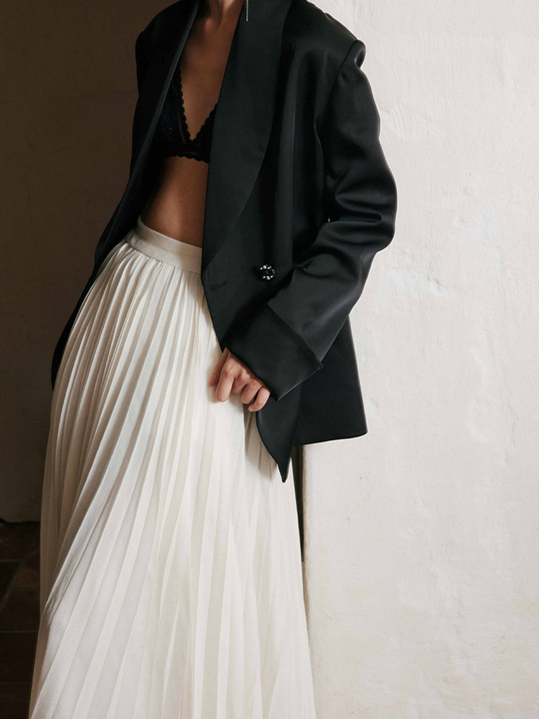 EB | Eleganter Faltenrock Maxi