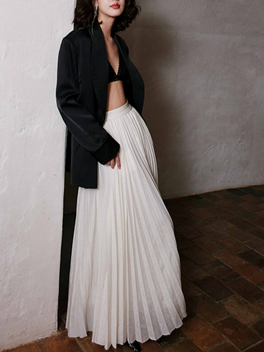 EB | Eleganter Faltenrock Maxi