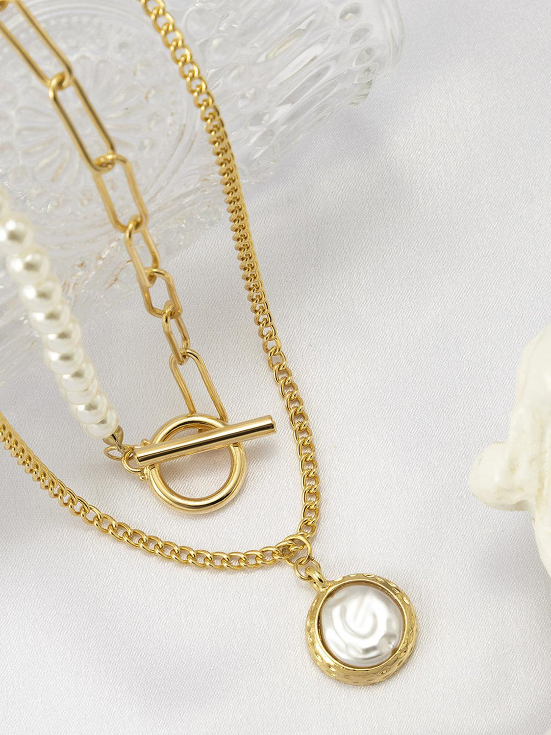 EB | Faux Perlen Schmuck Halskette