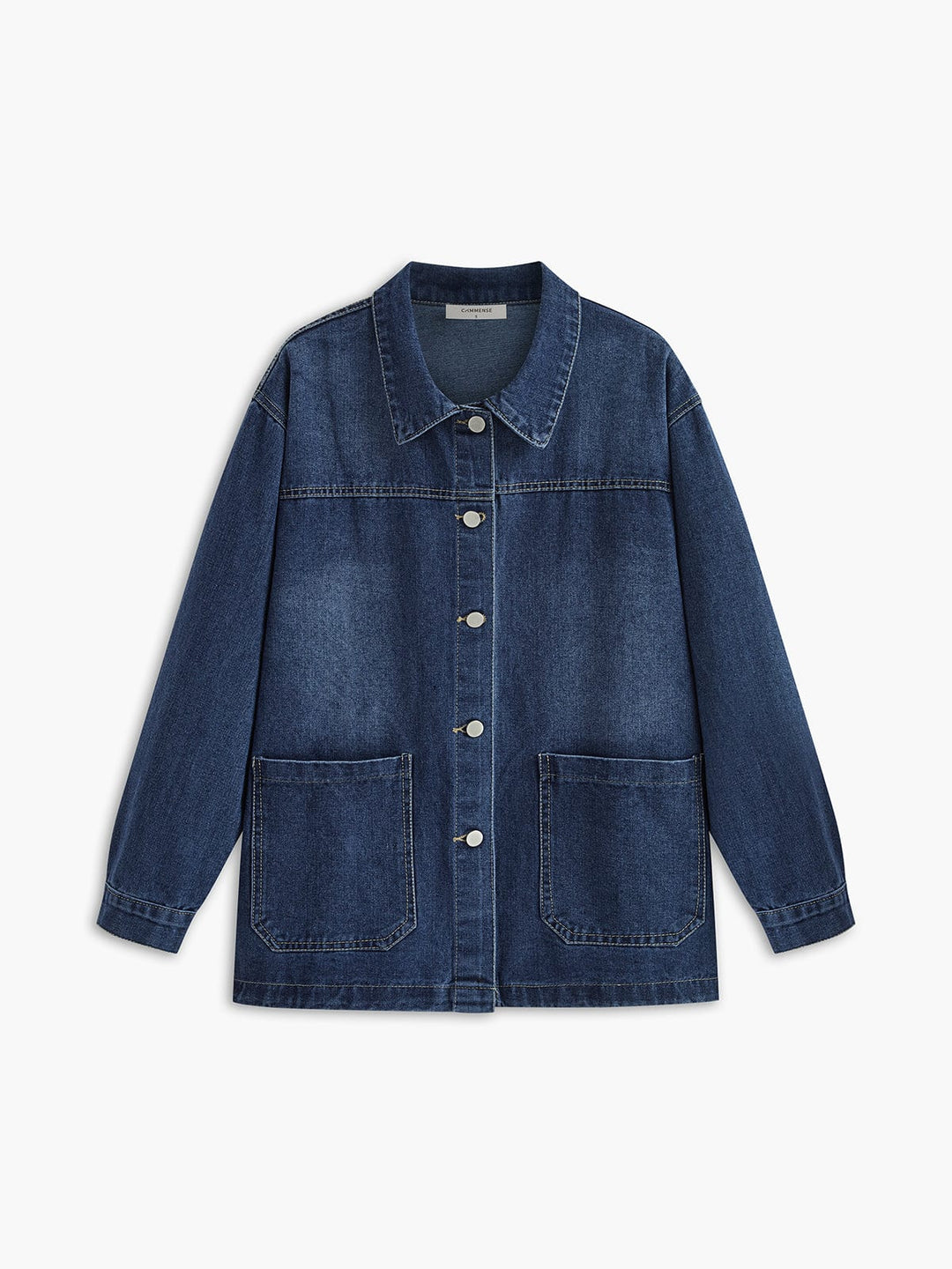 EB | Übergröße Denim Jacke Lässig und Vielseitig