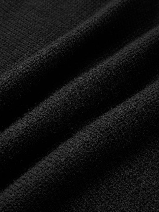 EB | Strickpullover mit Asymmetrischem Design Rollkragen Modern und Einzigartig