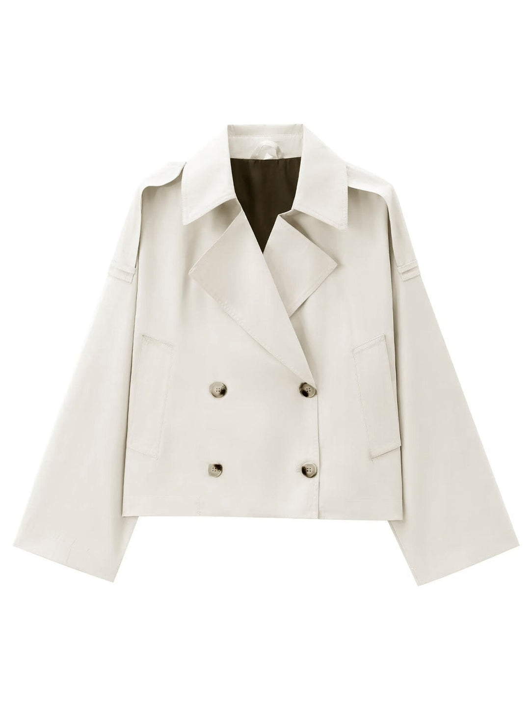 EB | Kurzer Trenchcoat mit Doppelreiher Elegant & Zeitlos