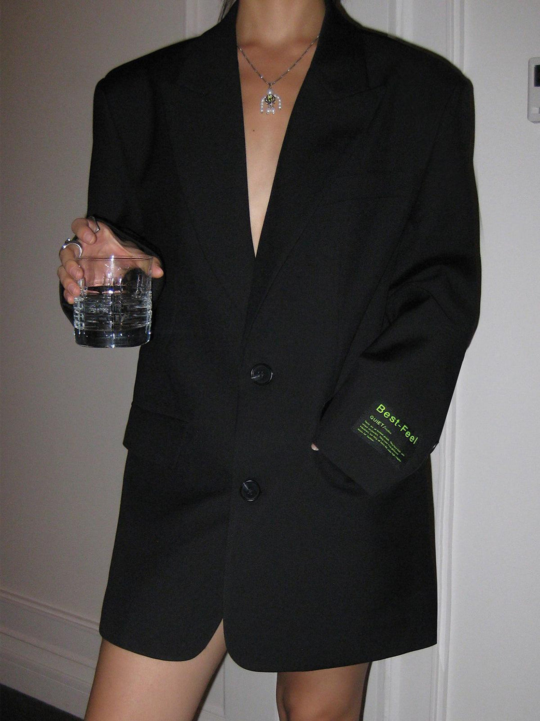 EB | Oversized-Blazer mit Revers und klassischem Knopfverschluss