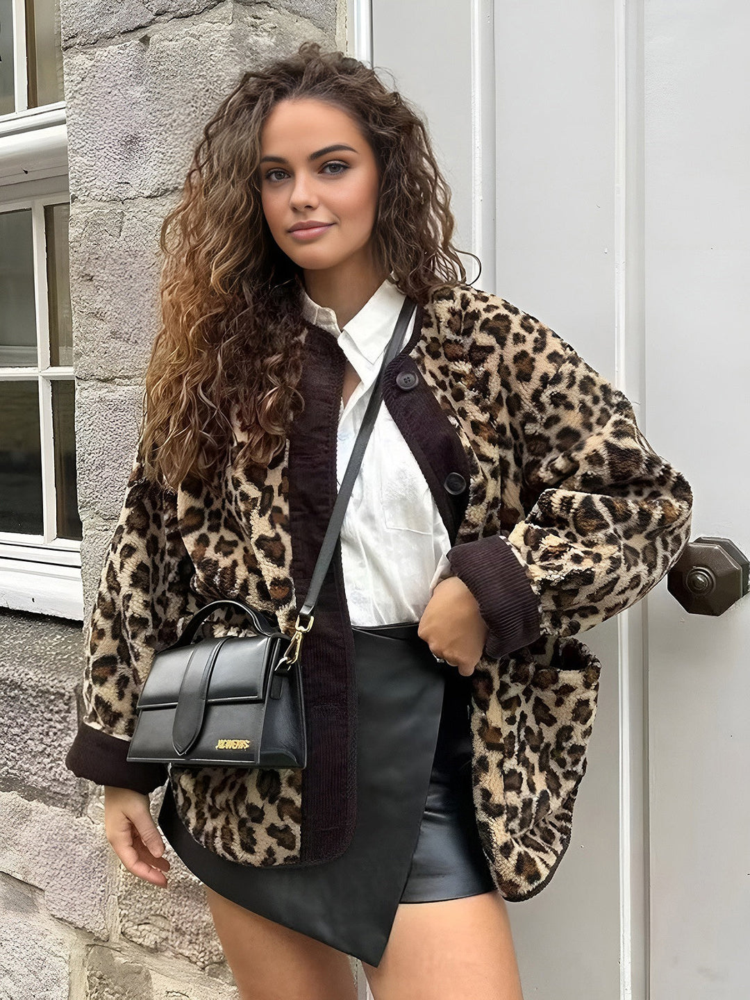 EB | Jacke - Lockere Passform - Knopfverschluss - Gerippte Kanten - Weich & Bequem - Lässiger Stil