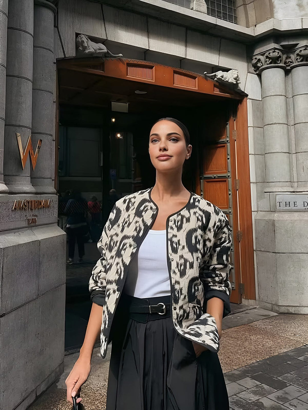 EB | Jacke mit Animal Print Ein Statement für Den Mutigen Look