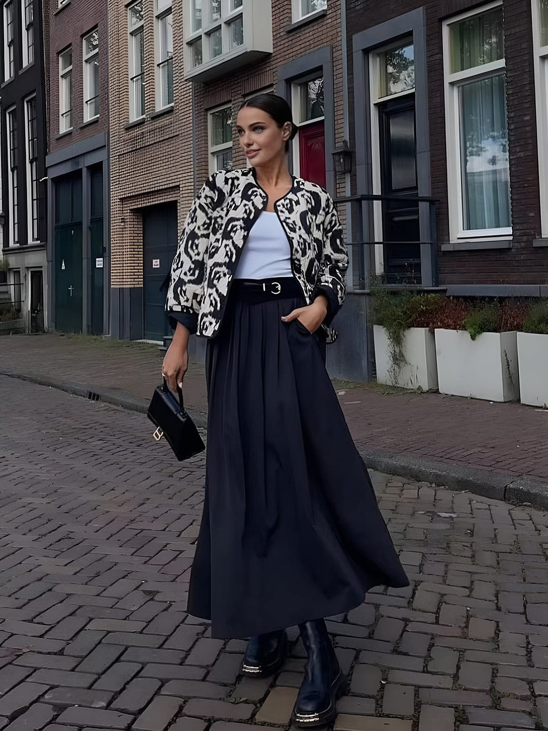 EB | Jacke mit Animal Print Ein Statement für Den Mutigen Look