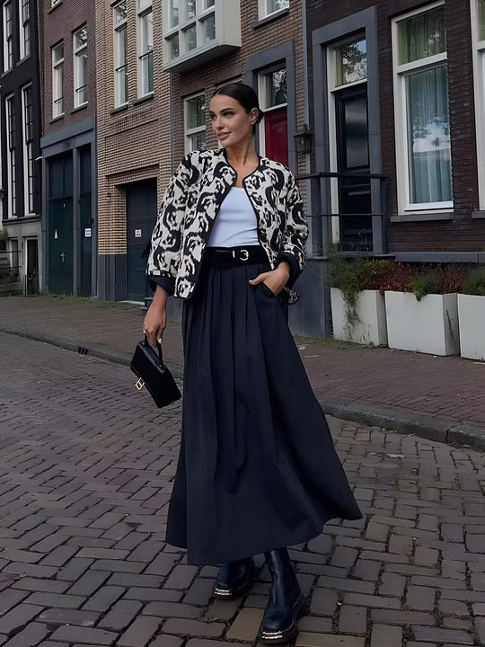 EB | Jacke mit Animal Print Ein Statement für Den Mutigen Look