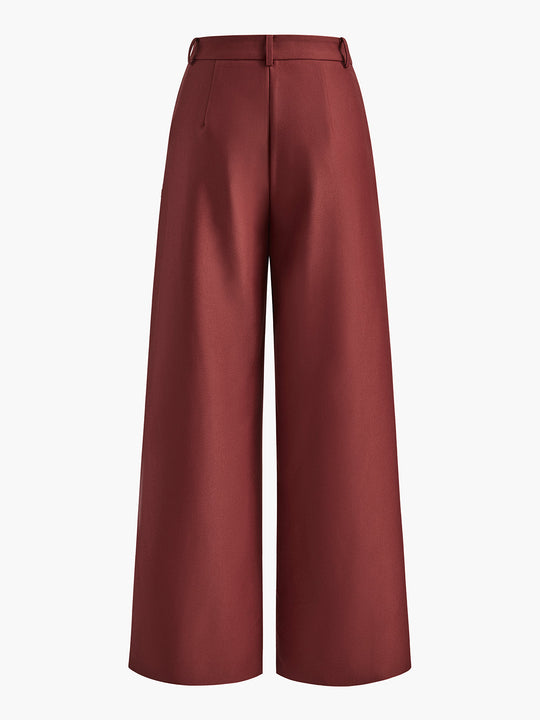 EB | Elegante Hose mit Weitem Bein Ohne Gürtel