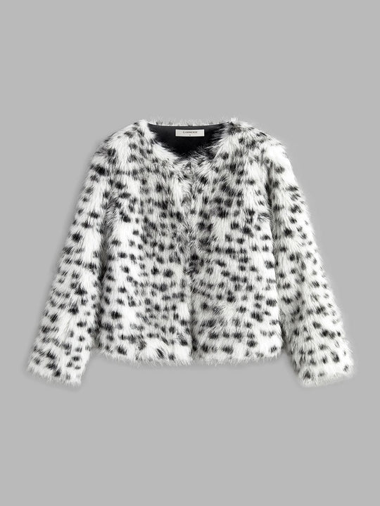 EB | Kunstfelljacke mit Leopardenmuster Trendig & Kuschelig