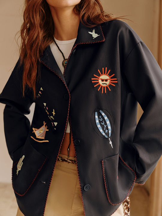EB | Bestickte Reversjacke