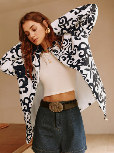 EB | Couture Bomberjacke mit Taschen und Regulärer Passform