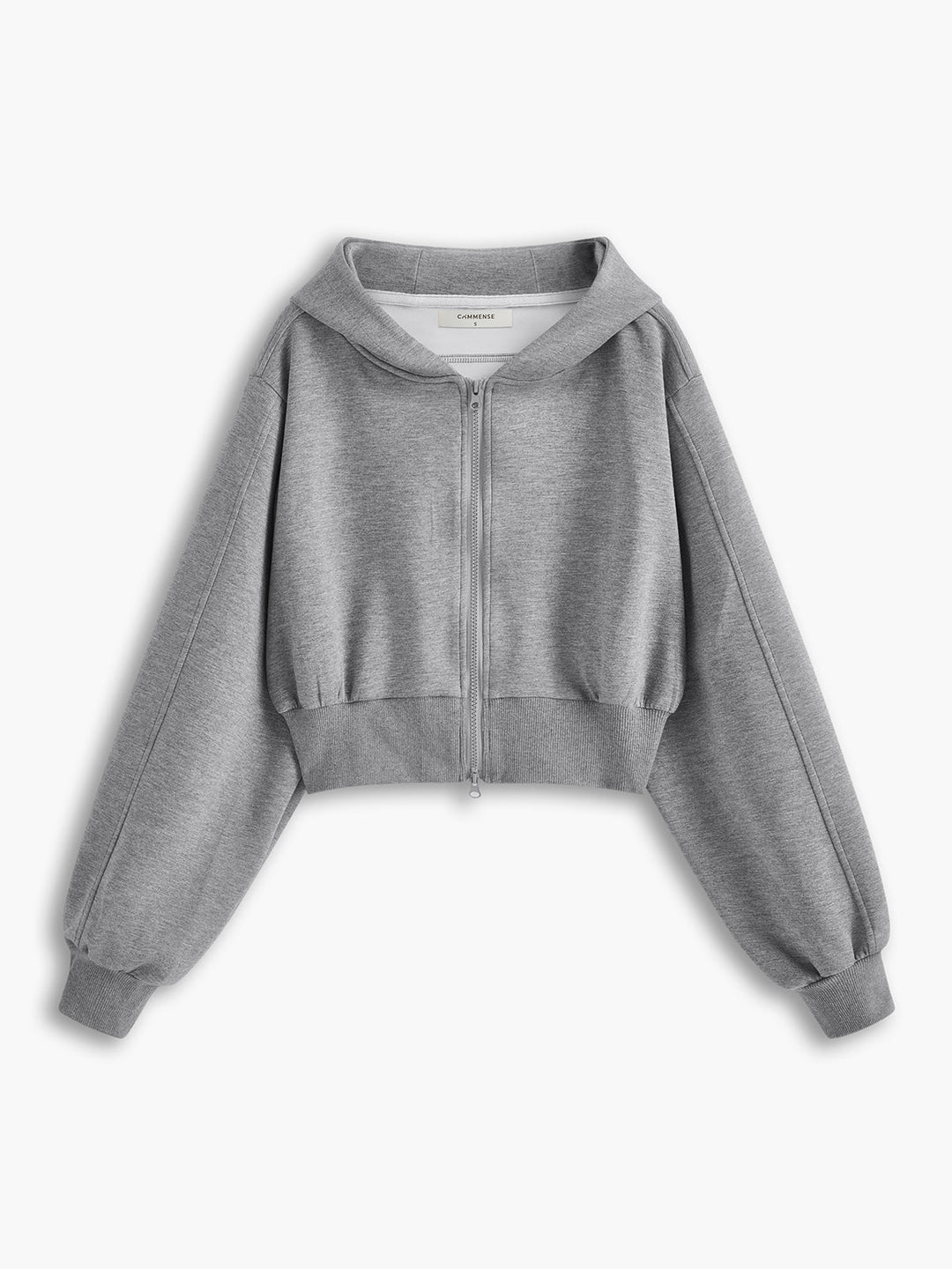 EB | Langarm Zip Crop Hoodie