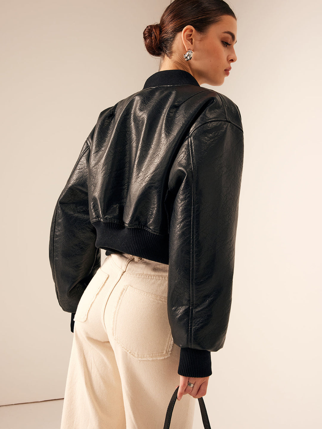 EB | Taschen PU Leder Kurze Jacke