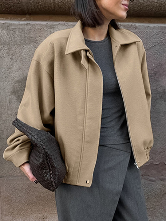 EB | Schlichte Zip Polo Jacke
