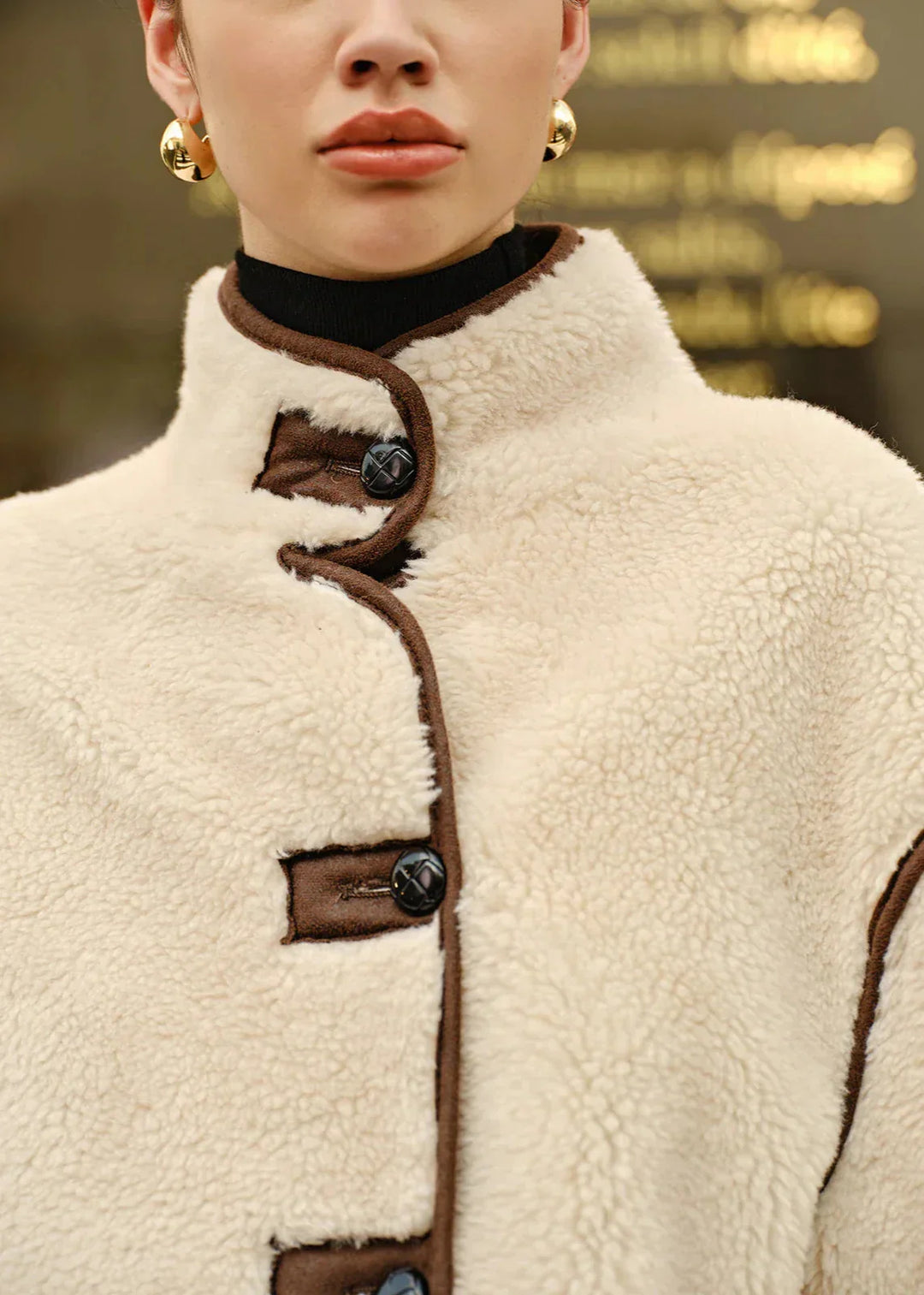 EB | Luxus Fleece-besetzte Jacke