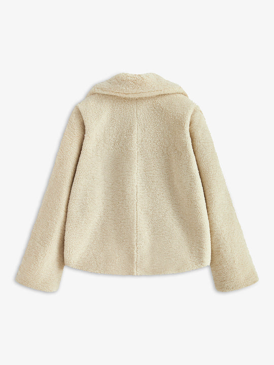 EB | Bequemer Damen Teddy Mantel