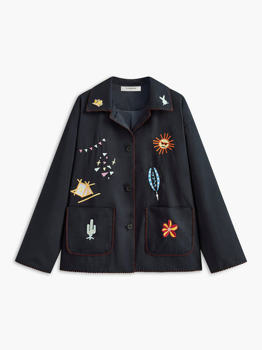 EB | Bestickte Reversjacke