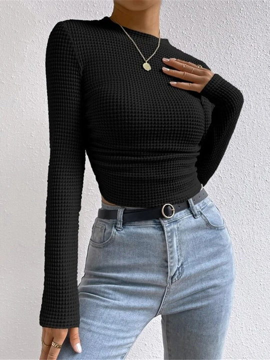 EB | Slim-Pullover im Waffelmuster