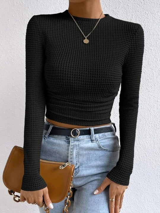 EB | Slim-Pullover im Waffelmuster