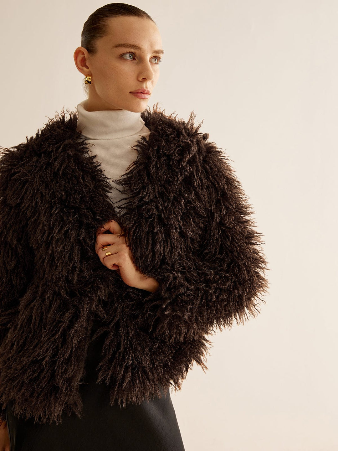EB | Kunstfelljacke mit Teddyfell Optik