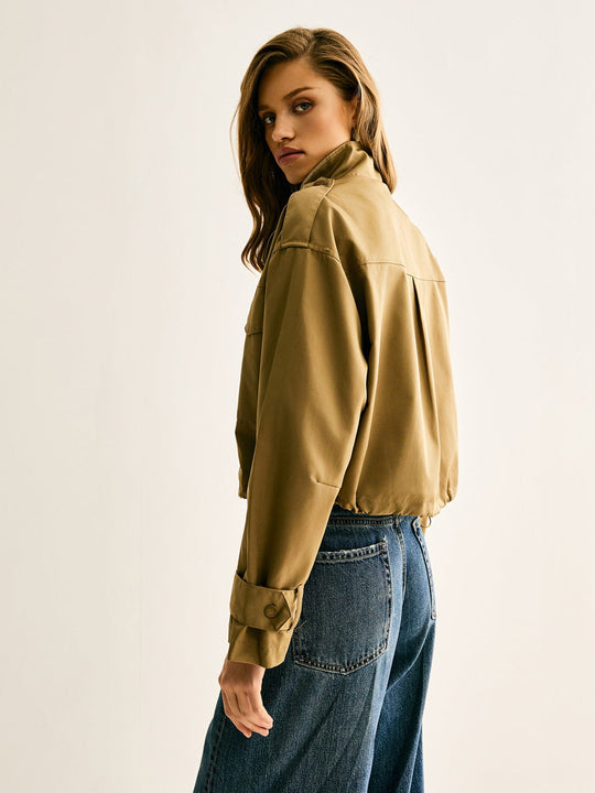 EB | Cropped Utility Jacke Lässig, Modern & Vielseitig