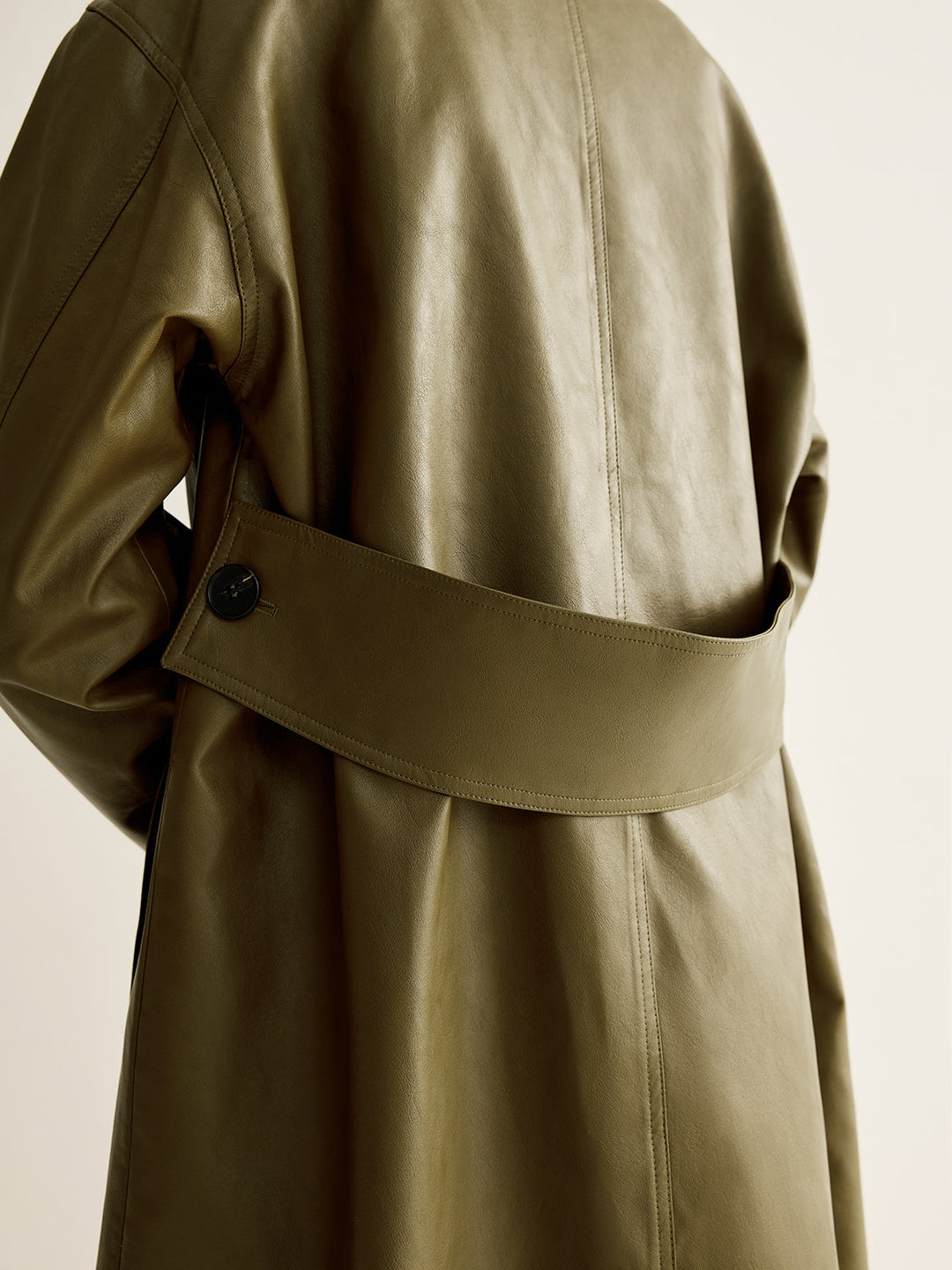 EB | Kunstleder Lange Jacke