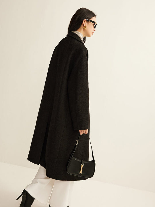 EB | Schwarzer Klassischer Trenchcoat