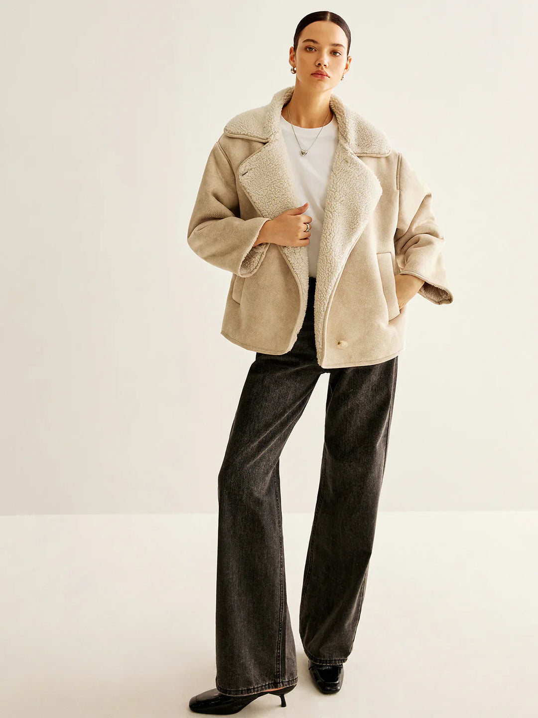 EB | Blend Button Fleecejacke
