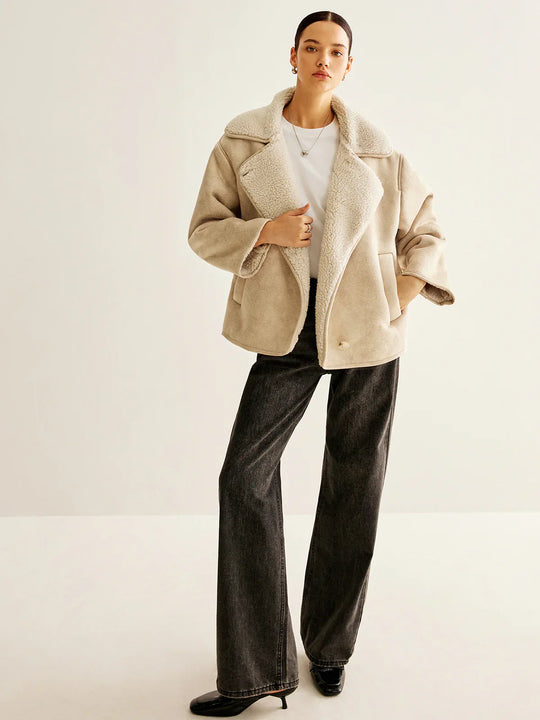 EB | Blend Button Fleecejacke