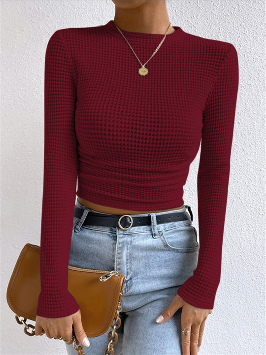 EB | Slim-Pullover im Waffelmuster