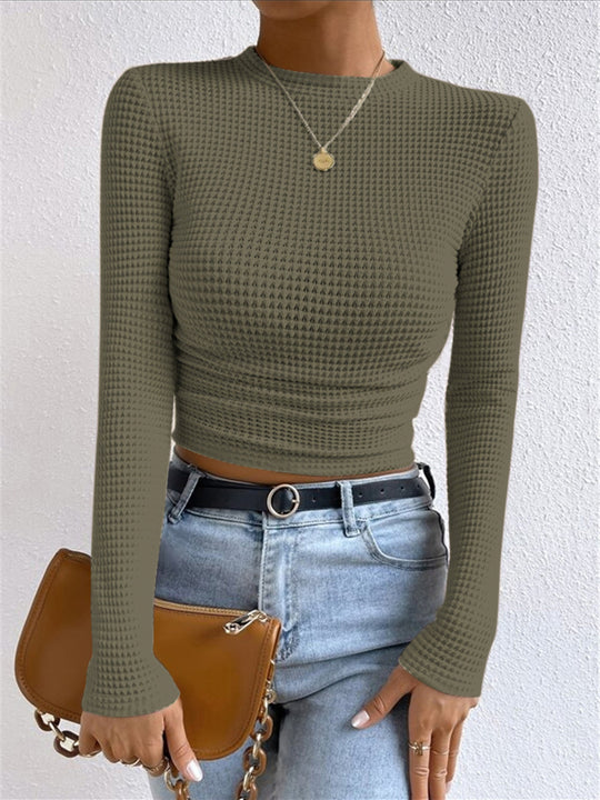 EB | Slim-Pullover im Waffelmuster