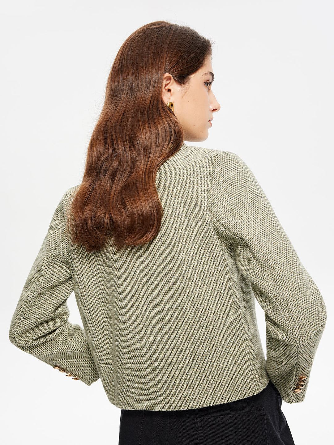 EB | Hals Taschen Tweedjacke
