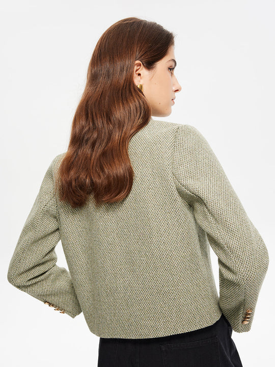 EB | Hals Taschen Tweedjacke