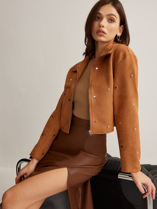EB | Reißverschluss Crop-Jacke