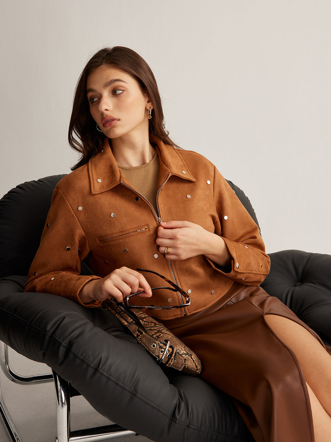 EB | Reißverschluss Crop-Jacke