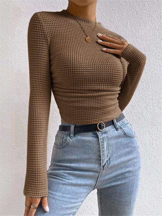 EB | Slim-Pullover im Waffelmuster