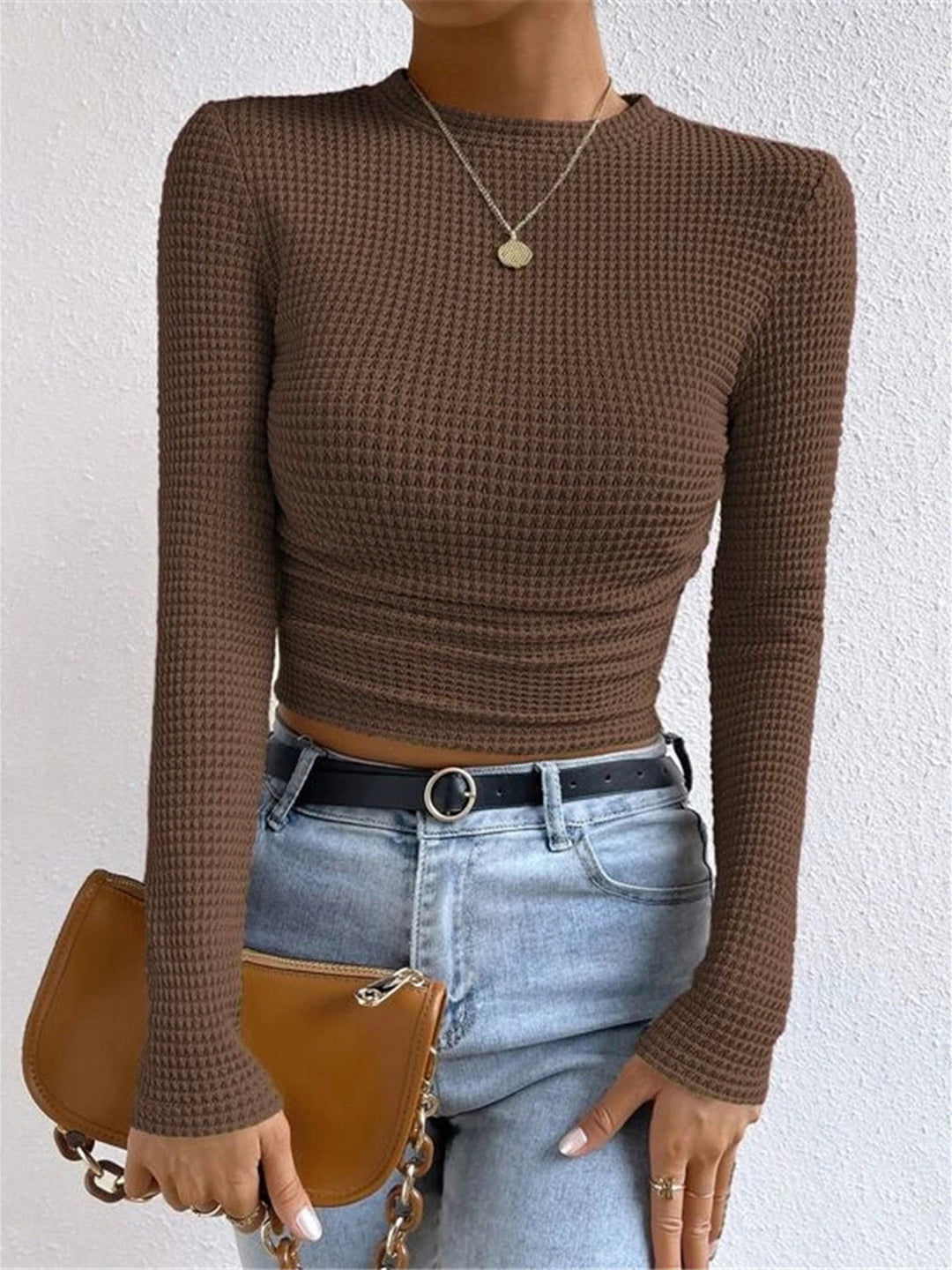 EB | Slim-Pullover im Waffelmuster