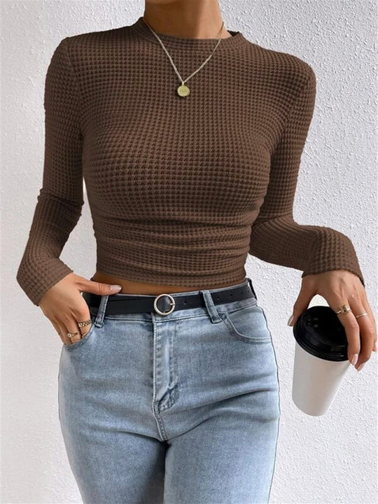 EB | Slim-Pullover im Waffelmuster
